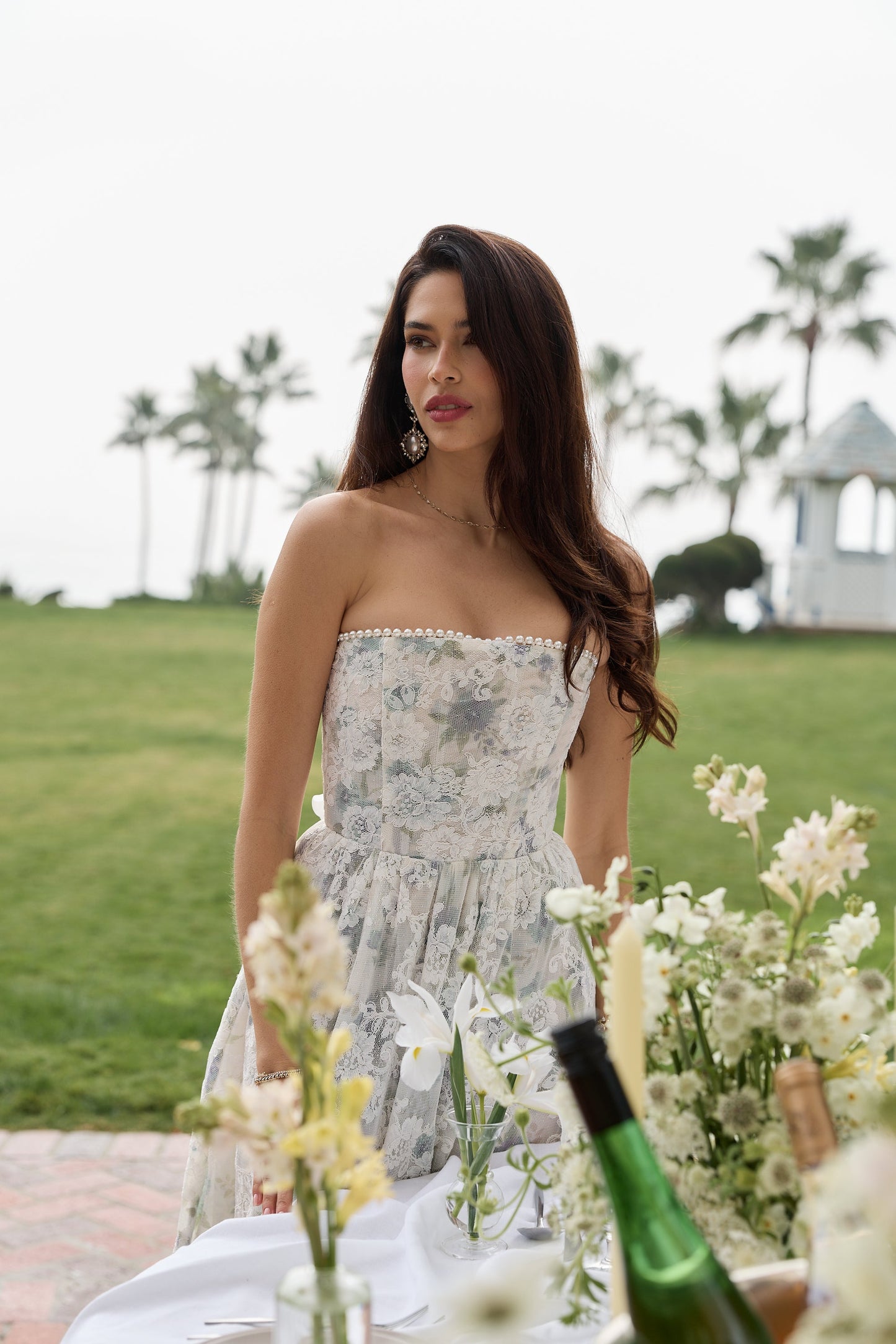 The Cambree Dress in Blue Watercolor Floral