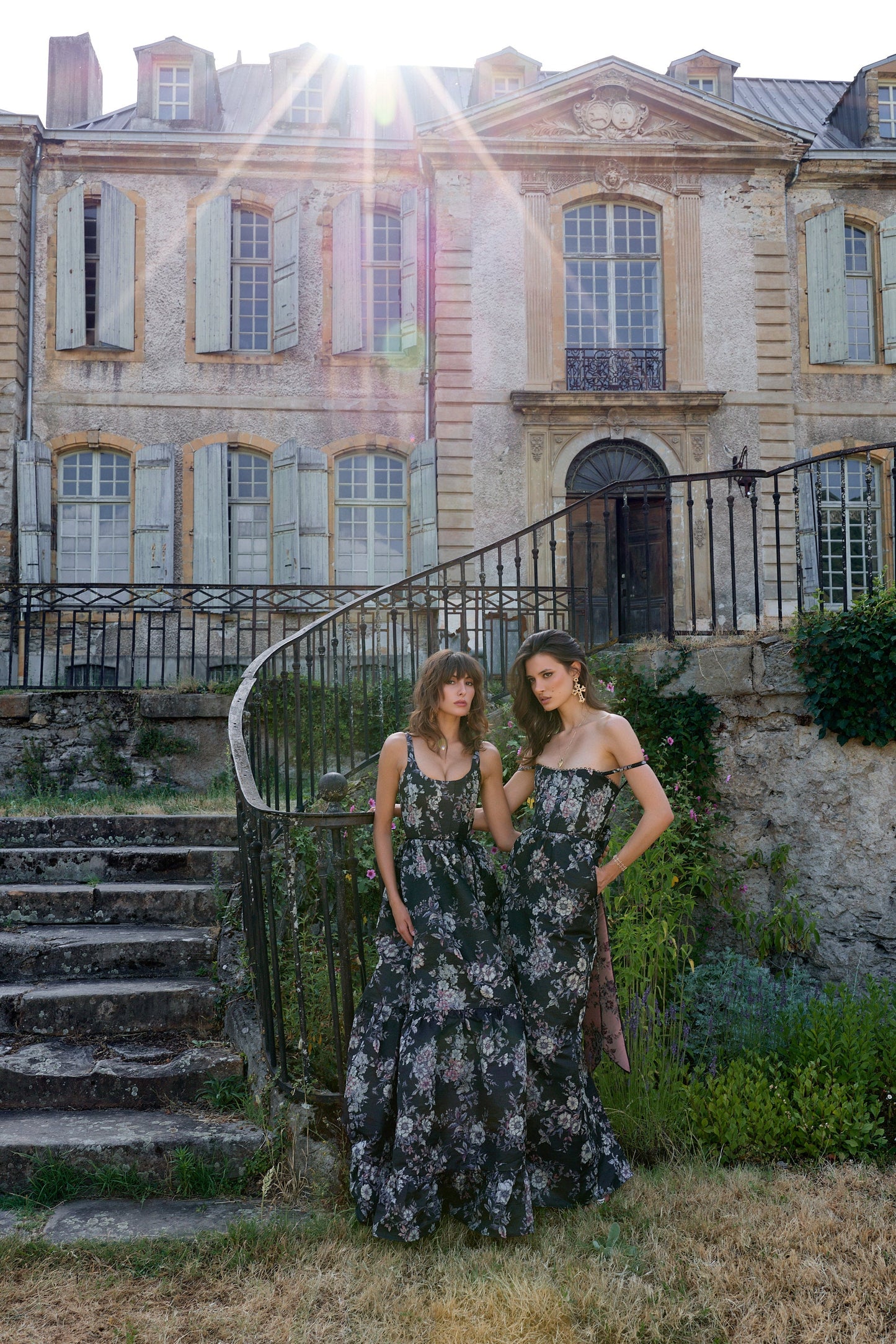 The Avery Dress in Black Lilibet Brocade